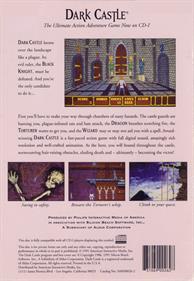 Dark Castle - Box - Back Image