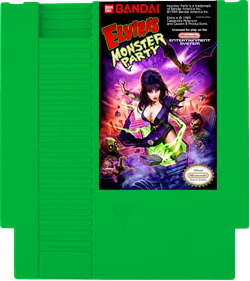 Elvira's Monster Party - Fanart - Cart - Front Image