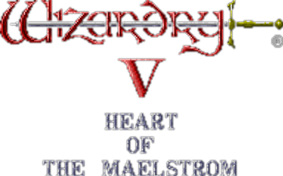 Wizardry V: Heart of the Maelstrom - Clear Logo Image