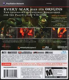 God of War Origins Collection - Box - Back Image