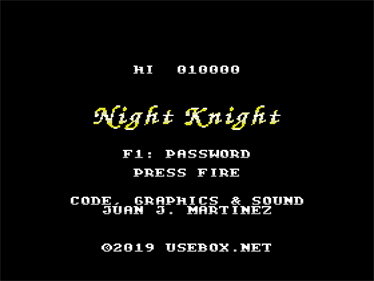 Night Knight - Screenshot - Game Title Image