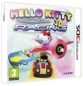 Hello Kitty and Sanrio Friends: 3D Racing - Box - 3D Image