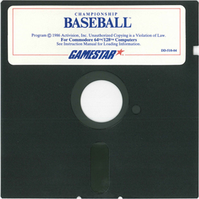 Championship Baseball - Disc Image