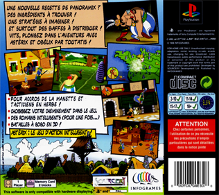 Asterix - Box - Back Image