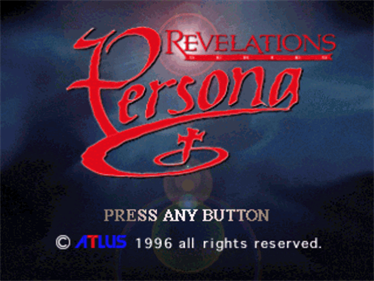 Revelations: Persona - Screenshot - Game Title Image