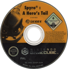 Spyro: A Hero's Tail - Disc Image