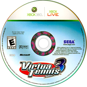 Virtua Tennis 3 - Disc Image