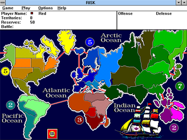 The Computer Edition of Risk: The World Conquest Game - Screenshot - Gameplay Image