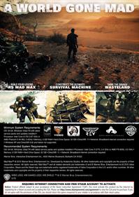 Mad Max - Fanart - Box - Back Image