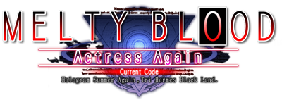 Melty Blood: Actress Again: Current Code - Clear Logo Image