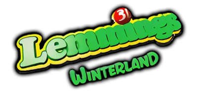 3D Lemmings Winterland - Clear Logo Image