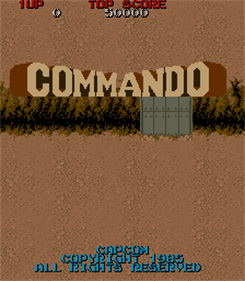 Commando (Capcom) - Screenshot - Game Title Image
