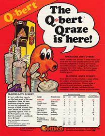 Q*bert - Advertisement Flyer - Front Image