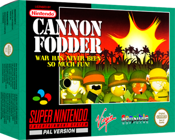 Cannon Fodder: War Has Never Been So Much Fun! - Box - 3D Image