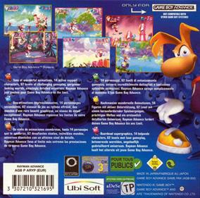 Rayman Advance - Box - Back Image