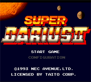 Super Darius II - Screenshot - Game Title Image