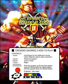 Crossed Swords II - Arcade - Controls Information Image