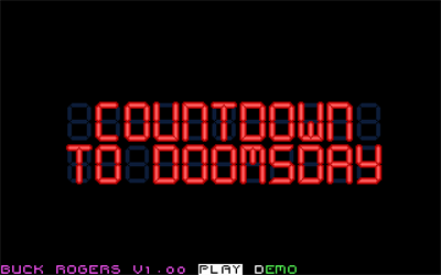 Buck Rogers: Countdown to Doomsday - Screenshot - Game Select Image