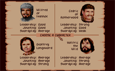 Defender of the Crown - Screenshot - Game Select Image