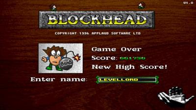 Blockhead - Screenshot - Game Over Image