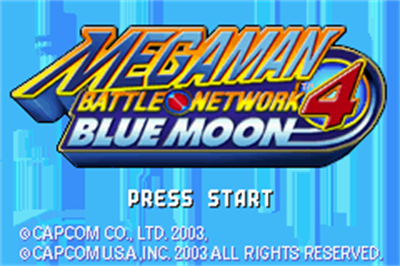 Mega Man Battle Network 4: Blue Moon - Screenshot - Game Title Image