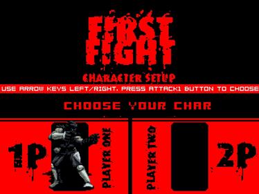 First Fight - Screenshot - Game Select Image