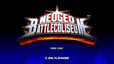 NeoGeo Battle Coliseum - Screenshot - Game Title Image