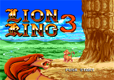 Lion King 3 - Screenshot - Game Title Image