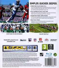 Madden NFL 11 - Box - Back Image