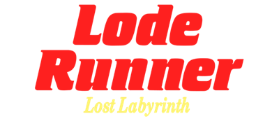 Lode Runner: Lost Labyrinth - Clear Logo Image