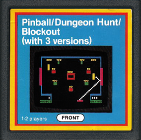 Pinball / Dungeon Hunt / Blockout - Cart - Front Image