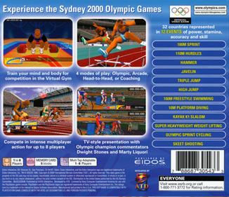 Sydney 2000 - Box - Back Image