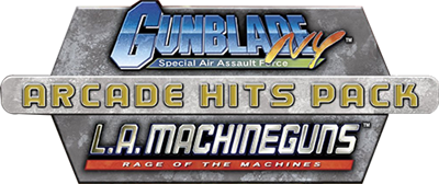 Gunblade NY & L.A. Machineguns: Arcade Hits Pack - Clear Logo Image