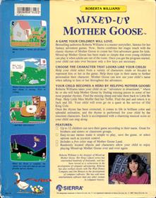 Mixed-Up Mother Goose (1988) - Box - Back Image