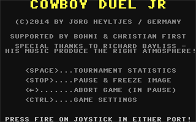 Cowboy Duel Junior: Live Your Dream ...Again! - Screenshot - Game Title Image
