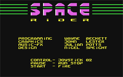 Space Rider - Screenshot - Game Title Image