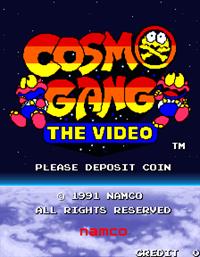 Cosmo Gang The Video - Screenshot - Game Title