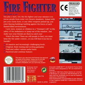 Fire Fighter - Box - Back Image