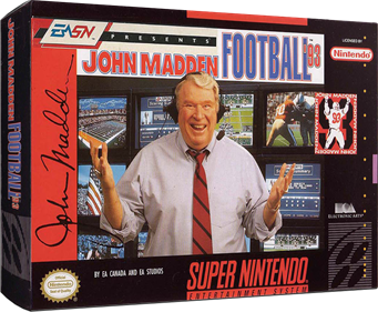 John Madden Football '93 - Box - 3D Image