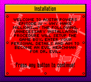 Austin Powers: Why Make Millions... - Screenshot - Game Title Image