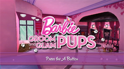 Barbie: Groom and Glam Pups - Screenshot - Game Title Image