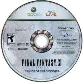 Final Fantasy XI Online: Wings of the Goddess - Disc Image