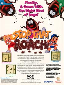 Stop That Roach! - Advertisement Flyer - Front Image
