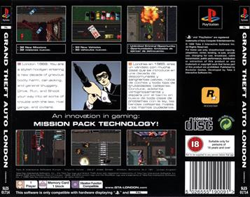 Grand Theft Auto: Mission Pack #1: London 1969 - Box - Back Image