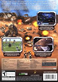 Star Wars: Empire at War - Box - Back Image