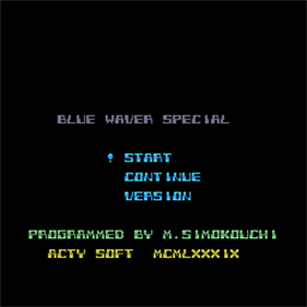 Blue Waver Special - Screenshot - Game Title Image