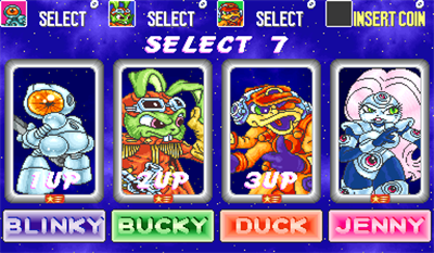 Bucky O'Hare - Screenshot - Game Select Image