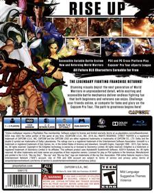Street Fighter V - Box - Back Image