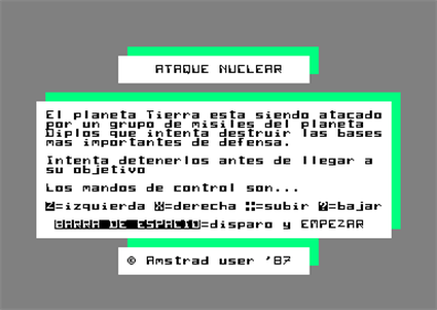 Ataque Nuclear - Screenshot - Game Title Image