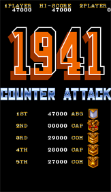 1941: Counter Attack - Screenshot - High Scores Image
